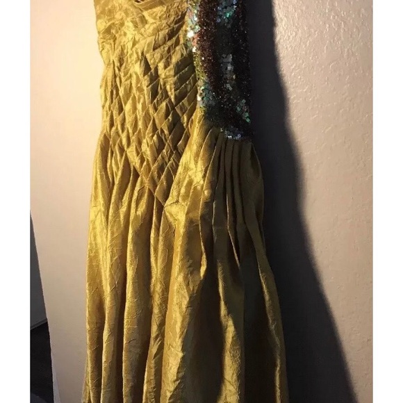 Bicici Gold Formal Evening Dress Size XXL - Picture 7 of 8